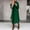 Z-Green, variant on Women's Faux Wool Coat Blouse Thin Coat Trench Long Jacket Ladies Slim Long Belt Elegant Overcoat Outwear Green + S
