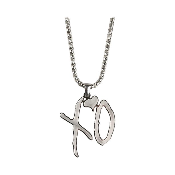 2026 Nuevo collar con colgante con la letra Xo para accesorios de moda, joyería con colgante con letras inglesas