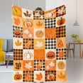 thumbnail image 3 of Fall Throw Blanket Autumn Pumpkin Maple Leaves Blanket Halloween Fleece Throw Blankets Super Soft Warm Cozy Flannel Throws Blanket Fall Decorative Blankets for Couch Sofa Bed 50X60, 3 of 6