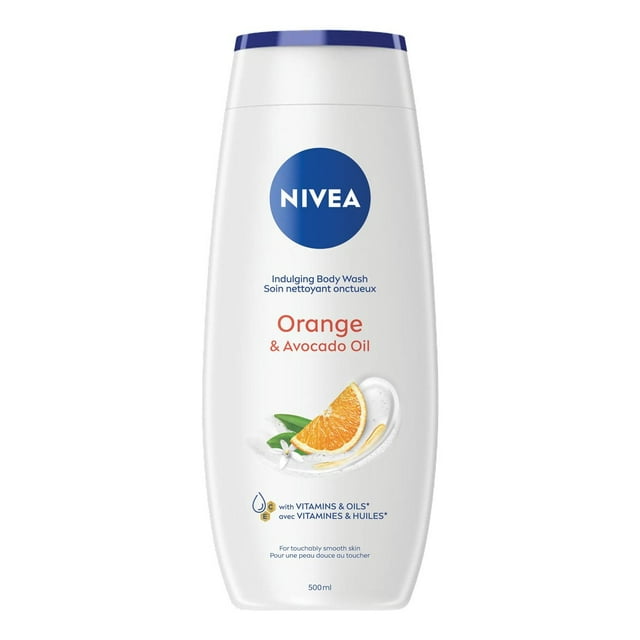 NIVEA Orange & Avocado Oil Indulging Body Wash for Women with Bamboo Extracts
