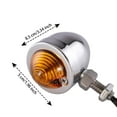 thumbnail image 2 of 2PCS Universal LED Motorcycle Turn Signal Light Waterproof Amber Flasher Indicator Blinker Rear Lights Lamp, 2 of 6