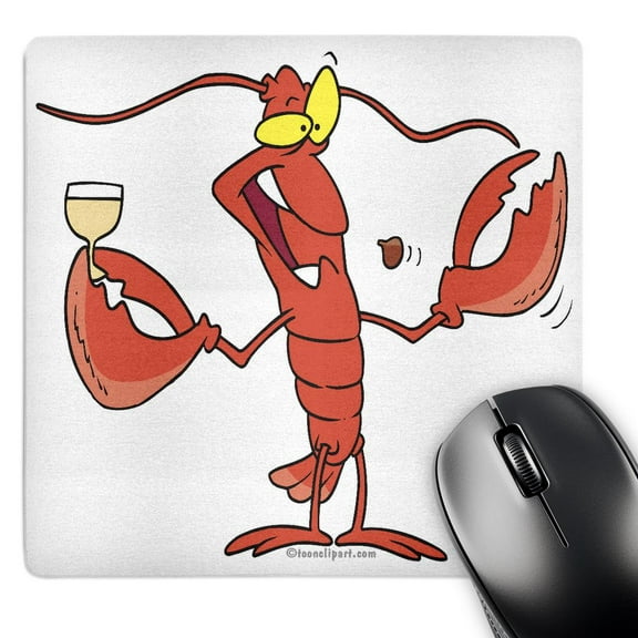 3dRose, Funny Toasting Lobster Cartoon, MousePad
