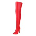 thumbnail image 2 of Customized Plus Size Pointed Toe Stiletto High Heel Thigh High Boots Women's Over the Knee Boots, 2 of 6