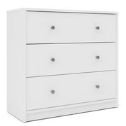 Tvilum Studio 3 Drawer Dresser for Adults, White