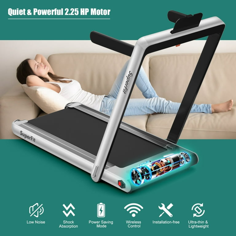 Gymax 2 in online 1 folding treadmill reviews