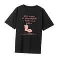thumbnail image 4 of Camiseta de manga corta para mujer Ropa transpirable para ir de compras en la playa Vacaciones S Yuyangstore camiseta de mujer, 4 of 8