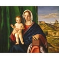 thumbnail image 2 of Giovanni Bellini 18x15 Gold Ornate Wood Frame and Double Matted Museum Art Print Titled - Madonna and Child (1509), 2 of 4