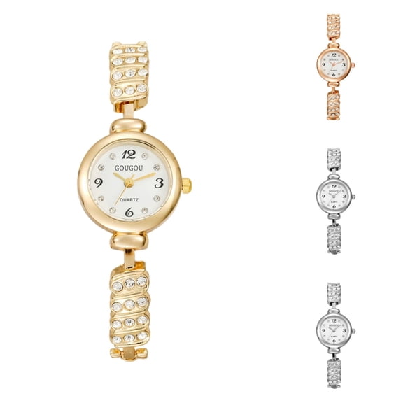 Resicozy Watches for Women Quartz Stainless Steel Casual Watch Small Classic Round Dial Wrist Watch Gold