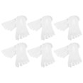 thumbnail image 1 of Unique Bargains Toe Socks Transpirable Split Toe Calcetines de compresión Antideslizante Blanco 6 pares Nylon, 1 of 1
