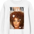 thumbnail image 6 of Whitney Houston Photo Print With Text Logo Crew Neck Long Sleeve White Adult Sweatshirt-Medium, 6 of 7