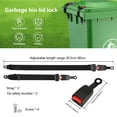 thumbnail image 2 of AEVXKHI Trash Can Lid Lock for Animals Stop from Rummaging Length, Adjustable Garbage Can Lid Lock, Outdoor Trash Can Locks, Garbage Bin Lid Lock for Various Bins, 2 of 10