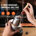 thumbnail image 2 of KFFKFF Ball Vise, 5" Carving Setup Apparatus, Full Circle Rotating Carving Clamp, 35 Piece Accessory Set for Jewelry Carving Tools Standard Block for Precious Stone Inset and Miniature Carving, 2 of 9