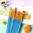 thumbnail image 4 of Acrylic Paint Brush Set 10pcs Nylon Hair Brushes for All Purpose Oil, 4 of 6