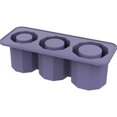 thumbnail image 2 of Bandeja para Cubitos Hielo Con Tapa Moldes Silicona Tazas 30 A 40 Onzas () Morado, 2 of 3