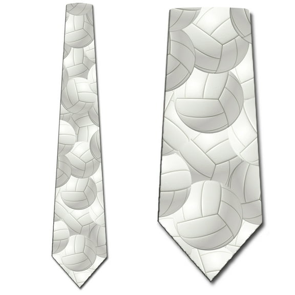 Volleyballs Allover Necktie Mens Tie by Three Rooker