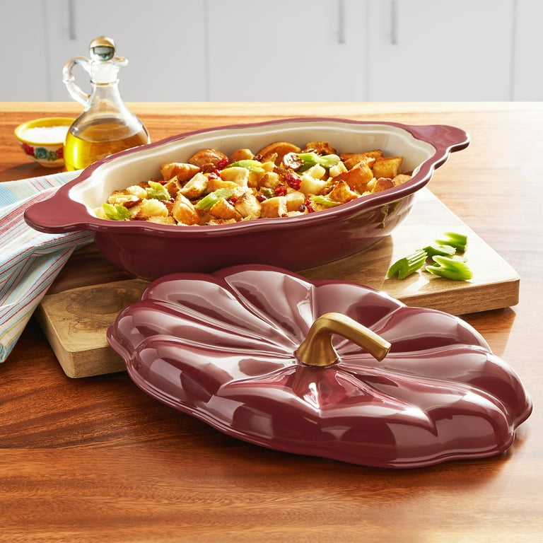 Pioneer Woman Stoneware Baking Dish With Lid Two Pioneer Woman