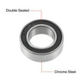thumbnail image 2 of Uxcell 6801-2RS Deep Groove Ball Bearing 0.47x0.83x0.2" Double Sealed Chrome Steel Bearings, 2 of 5
