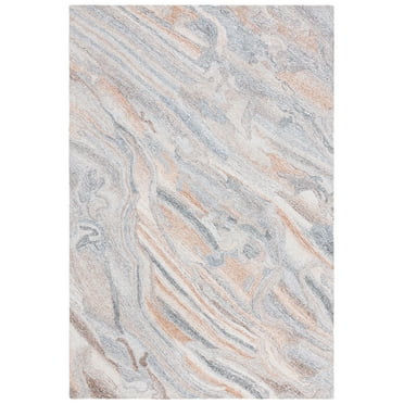 SAFAVIEH Abstract Conrad Swirl Area Rug, Grey/Brown, 4' x 6'