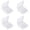 Clear 4Packs, variant on Replacement DIY Soft Clear Silicone Earring Backs Clutch Stopper Transparent, 200 Piece, Clear 1Pack