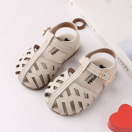 

Winter Savings Clearance! Suokom Toddler Baby Girls Cute Shoes Hollow Out Soft Kids Summer Non-Slip Sandals