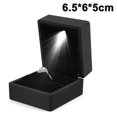 thumbnail image 4 of Led Lighted Ring Box Earring Ring Gift Case Wedding Ring Jewelry, 4 of 5