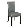 thumbnail image 2 of Casual Style Upholstered Metal Dining Chair, Gray And  Brown, Set of 2, 2 of 2