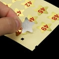 thumbnail image 5 of Etiquetas de Número de 1 a 50 de 0.8 Pulgadas, Etiqueta Numerada Autoadhesiva, Dorado Rojo, 5 of 5