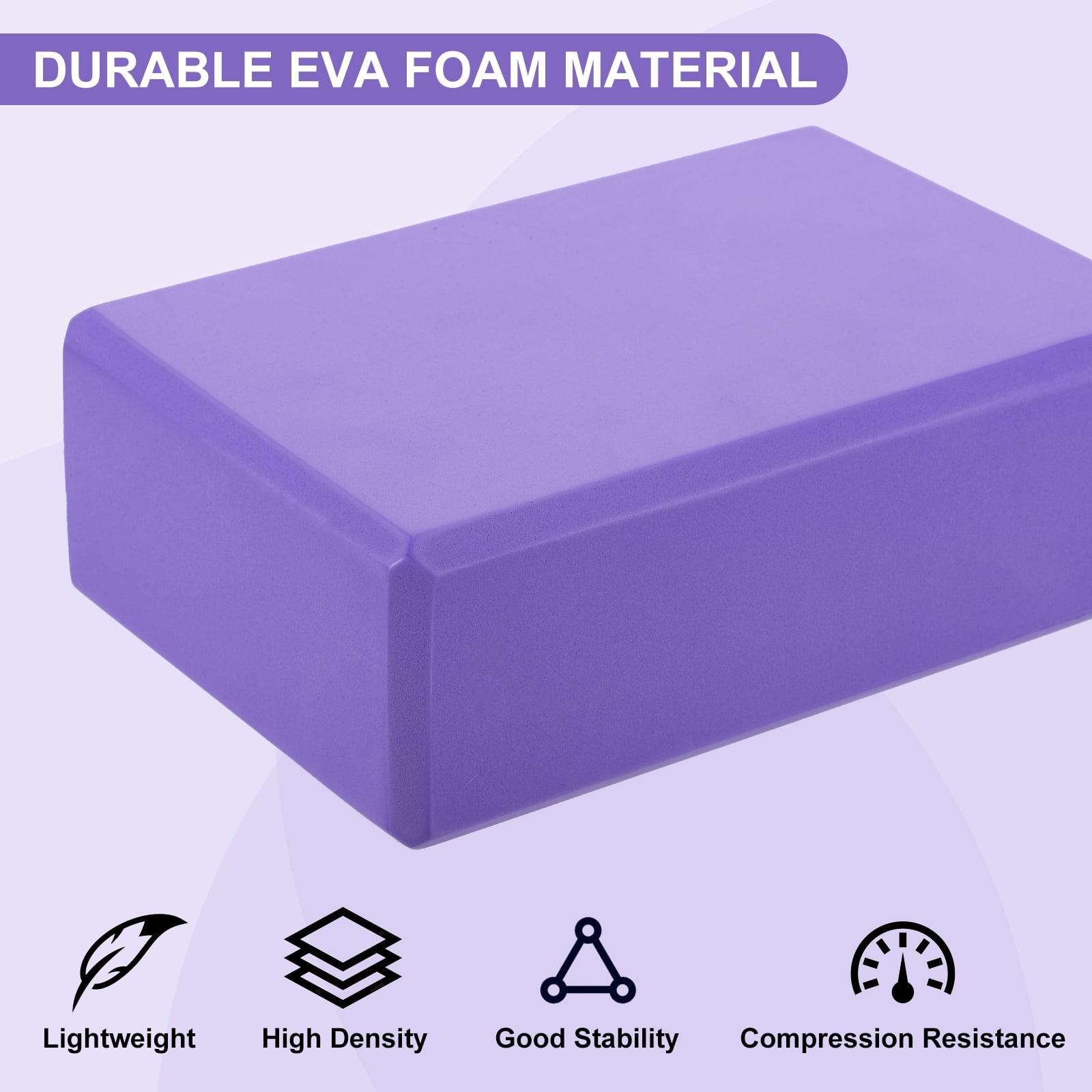9Pcs Yoga Blocks High-Density EVA Foam Yoga Block Bulk Non-Slip Dance Brick for Stretching Pilates, Multicolor