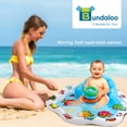 thumbnail image 5 of Bundaloo Infant Pool Splash Mat Inflatable with Backrest & Stackable Ring Toys | Summer Fun Activity for Baby Toddlers | Easy Setup, 5 of 6