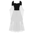 thumbnail image 4 of MuXiKeJi Clothes Womens Witch Dress Halloween Mesh Lace High Low Gown Lace Up Big Swing Maxi | Gothic Vampire for Party Stage Cosplay Evening 6 Colors S-XXL, 4 of 5