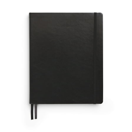 Staples TRU RED Large Flexible Cover Ruled Journal Black (TR54774)