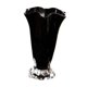 thumbnail image 2 of Jarrón de vidrio con pétalos, arte moderno, accesorio, contenedor decorativo para dormitorio y cafetería. Negro, 2 of 9