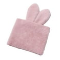thumbnail image 2 of Ramo redondo de orejas de conejo para otoño e invierno, buena artesanía, decoración del hogar, muñeco de peluche rosa, 2 of 9