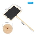 thumbnail image 2 of Uxcell 6Pcs Mini Chalkboard Signs with Easel Stand, Black (Forma Irregular, 6.6"x3.1"), 2 of 5