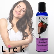 Lick Chocolate Covered Strawberry Flavored Massage Oil for Adults and Couples