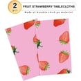 thumbnail image 7 of 2 Pack Strawberry Tablecloth for Strawberry Party Decorations, Plastic Rectangle Strawberry Table Cloth for Kids Girls Strawberry Birthday Strawberry Baby Shower 54"x108", 7 of 7