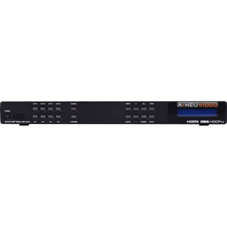 UPC: 0859777007534 | A-Neuvideo ANI-44HPSC 4×4 4K60Hz HDR HDMI Matrix Routing Switcher w/3-Yr Warranty