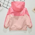 thumbnail image 6 of Atogsazn Kids Girls Fleece Lined Jacket Children's Zip Up Long Sleeve Hooded Jackets Lightweight Winderbreaker Coat 02-Pink 7-8 Years, 6 of 9