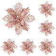 thumbnail image 2 of Christmas Flowers Christmas Decor Christmas Tree Decorations Garland Decoration Glitter Christmas Ornaments Artificial Flowers Christmas Decorations Indoor Wreath Decor, 2 of 5