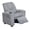 Soft Gray Cord, variant on Olive & Opie Chase Kids/Toddler Recliner Chair - Push Back Lounge Sofa for Boys & Girls Age 3+, Wooly White