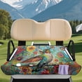 thumbnail image 3 of XYZCANDO Colorful Hummingbird Floral Golf Cart Seat Cover | 4 Pockets Non-slip Washable | Universal Fit 2-Seat Golf Cart Accessory, 3 of 8