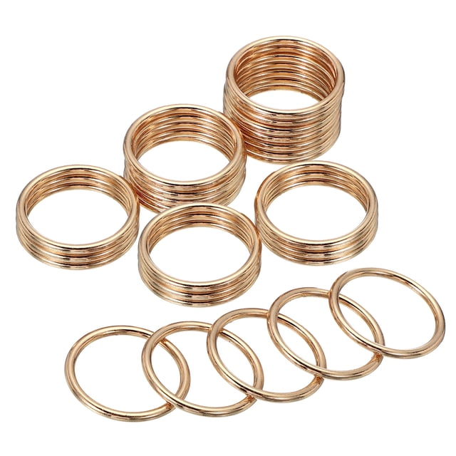 Anillos O de Metal Uxcell 30mm / 1.2", Paquete de 20 Hebilla de Anillo O de Aleación de Zinc
