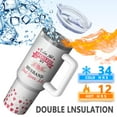 thumbnail image 2 of 1pc Gift for wife 40oz Tumbler with Straw & Handle - Insulated Stainless Steel Cup | Holiday Gift for Man Women (Christmas, Valentine's, Birthday), 2 of 5