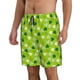 thumbnail image 2 of Balery St Patrick's Day7 Traje de Baño Estilo Hawaiano para Hombre, Shorts de Secado Rápido con Bolsillos-3X-Large, 2 of 6