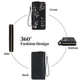 thumbnail image 3 of LOUEBICA Wallet Women Clutch Leather Wristlet Wallet Fashion Embossed RFID Blocking Credit Card Holder with Strap, 3 of 8