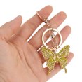 thumbnail image 5 of Ofertas Únicas 1 Pc Encantador Llavero Decorativo de Mariposa Colorida con Diamantes Duraderos en Tono Dorado, 5 of 5