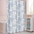 thumbnail image 5 of Shower Curtain Blue Flowers Hydrangea Shower Curtains for Bathroom Decor, Waterproof Polyester Shower Curtain Set with Hooks, Extra Long 72" x 84" Spring Floral Leaf, 5 of 9