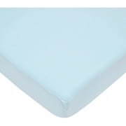 Angle View: American Baby Co. Cotton Jersey Knit Fitted Crib Sheet, Blue