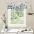 thumbnail image 2 of Kitchen Curtain Valance for Windows Spring Floral Hydrangeas 1 Panel, 54 x 18 Inch Rod Pocket Valance Window Treatments Short Curtains for Bathroom Bedroom, 2 of 6