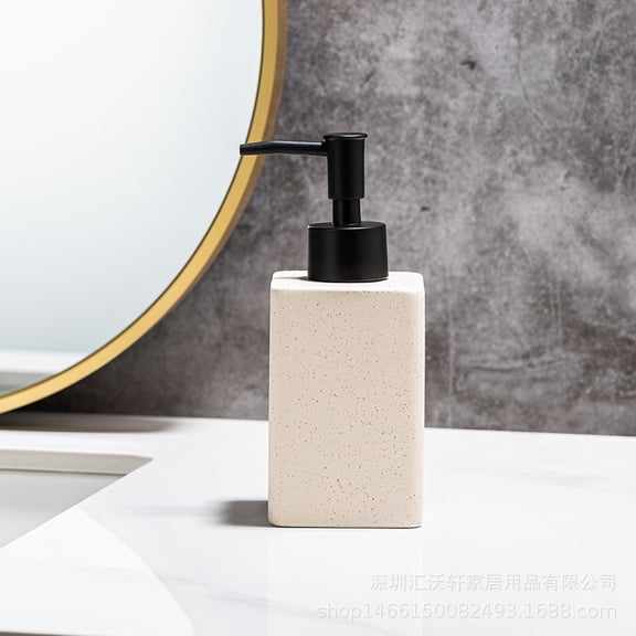 Soap Dispenser for Bathroom Kitchen, Ceramic Hand Soap Dispenser with Stainless Steel Pump, 12 oz/350ml Refillable Dish Dispensers for Hand soap, Lotion, Body Wash